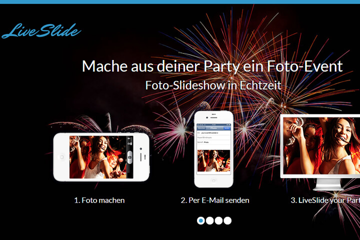 Live-Foto-Slideshows für Partys und Events