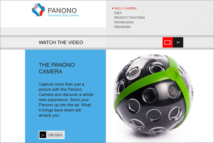 Panono-Camera: 1 Wurf, 36 Kameras, fertige 360°-Aufnahme