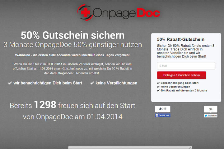 Mit OnpageDoc startet ein neues Onpage-Analyse-Tool