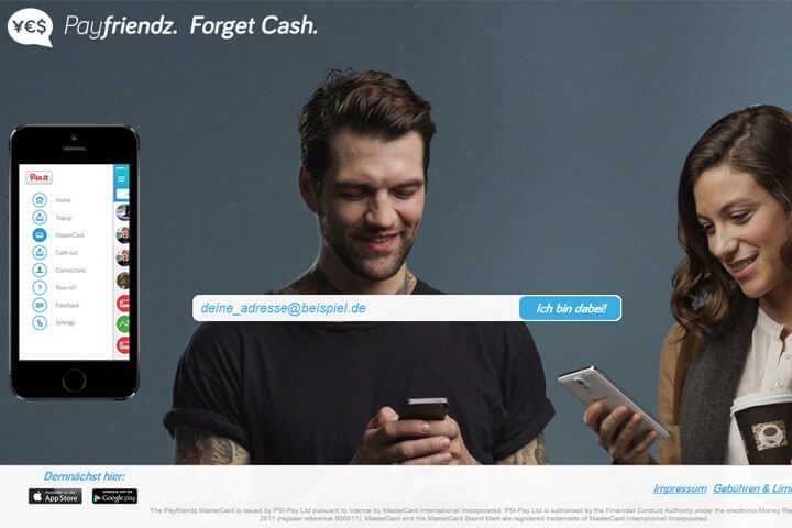 Mit payfriendz Geld per Smartphone verleihen