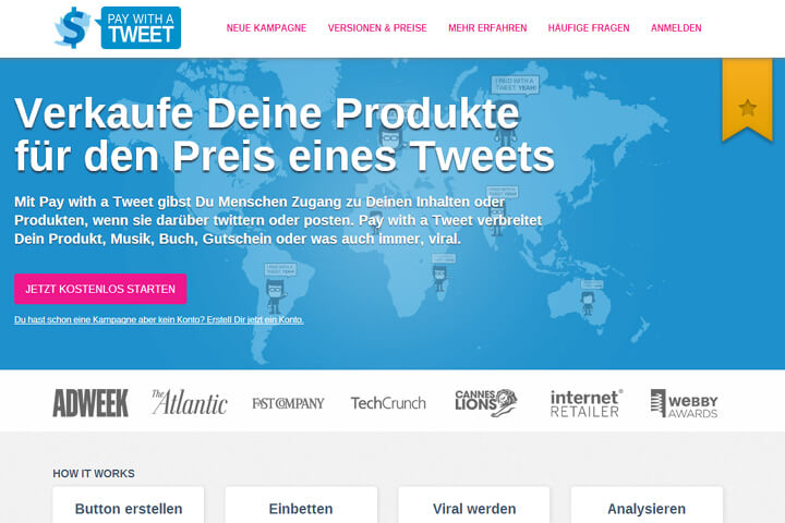 Pay with a Tweet, Locadeo und Wagawin sammeln Geld ein