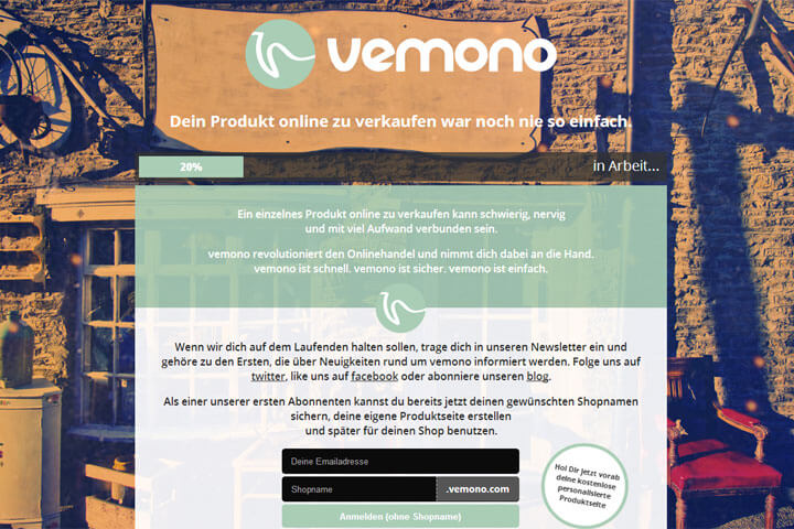 vemono will junge Onlinehändler an die Hand nehmen