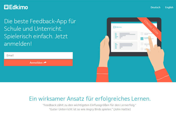 Edkimo will in Schulen für massives Feedback sorgen