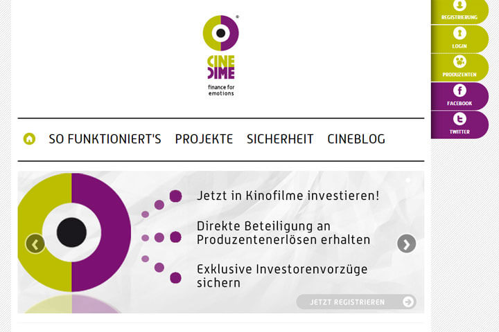 Mit Cinedime in Kinofilme investieren