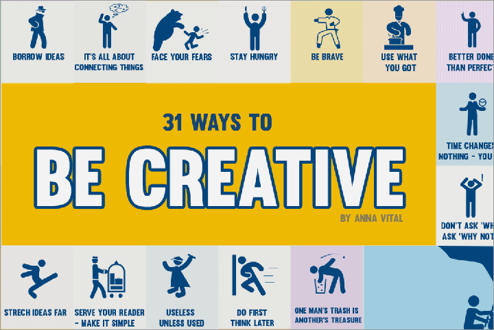 31 grandiose Wege, um mal so richtig kreativ zu sein