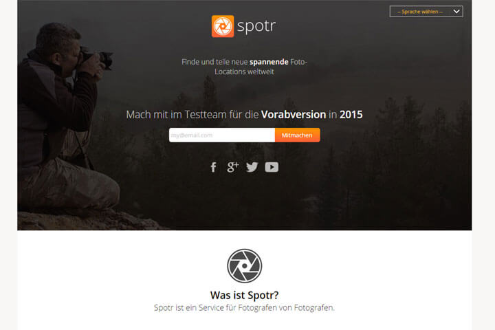 Mit Spotr weltweit spannende Foto-Locations teilen