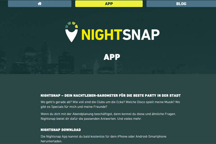 Mit Nightsnap die heißeste Location für den Abend finden