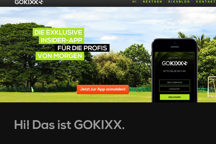 Gokixx bietet eine Plattform für Fußballtalente