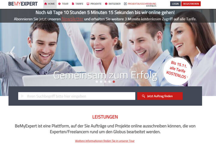 BeMyExpert vermittelt ganz einfach Projekte