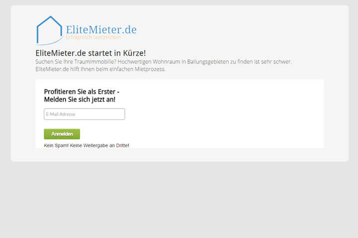 Mit EliteMieter.de erfolgreich (ver)mieten