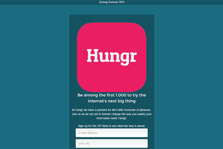 Hungr will Nutzer mit leckerem Essen beliefern