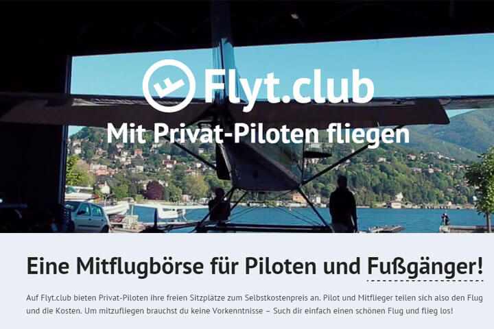 Auf Flyt.Club kommen Privat-Piloten und Laien zusammen