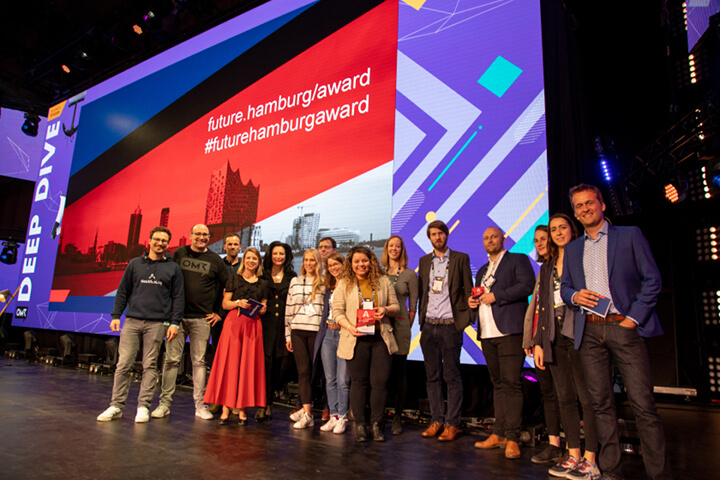 Drei innovative Startups aus Europa mit Future Hamburg Award ausgezeichnet