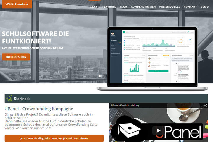 UPanel bietet eine individuelle Schulsoftware