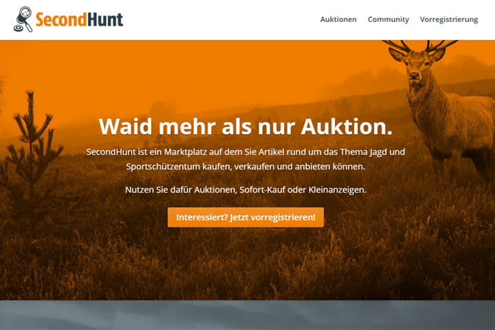 SecondHunt richtet sich an Jäger und Sportschützen