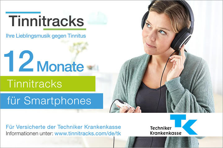 Für Versicherte der TK gibt’s Tinnitracks jetzt gratis