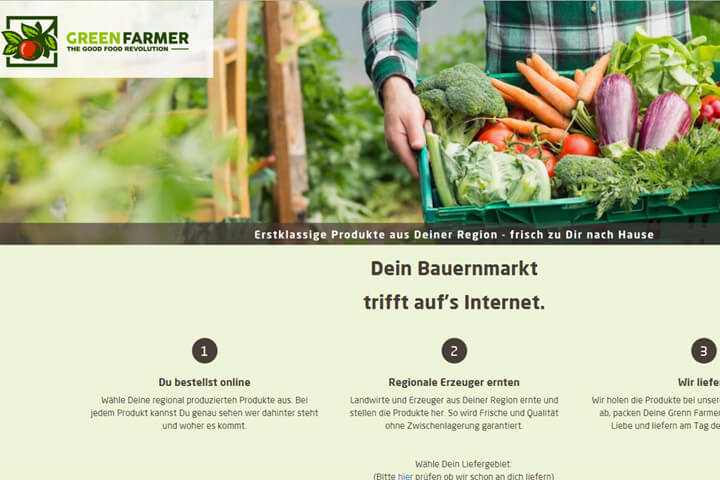 Green Farmer sammelt die Ernte ein