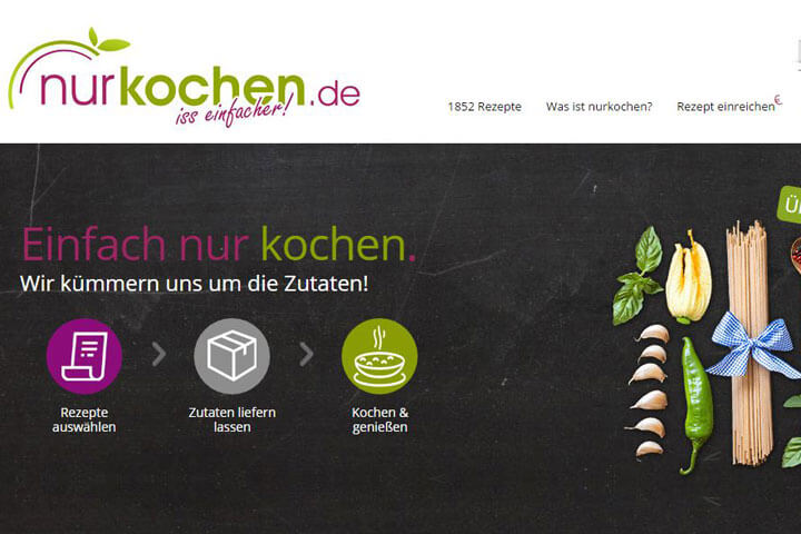 nurkochen.de, Tubevertise, ScaleCommerce, Cheers, Artshare