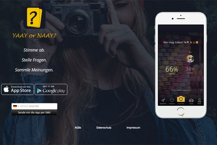 Apps im Tinder-Style: Yaay or Naay, swipybay, Yoloci