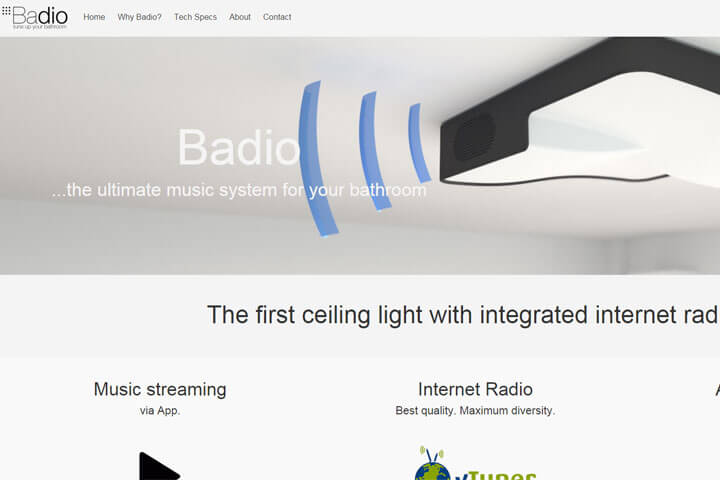 Badio – eine Lampe mit integrierten Radio