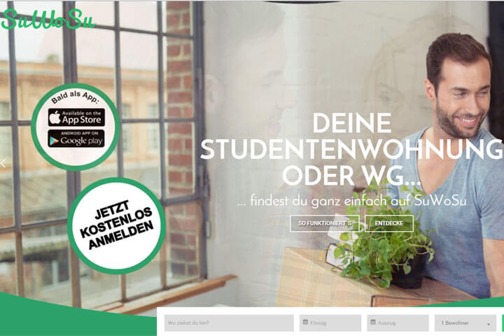 SuWoSu – bietet Wohnraum für Studenten