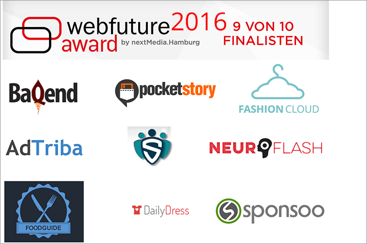 Webfuture Award 2016: 9 Finalisten auf der Zielgeraden