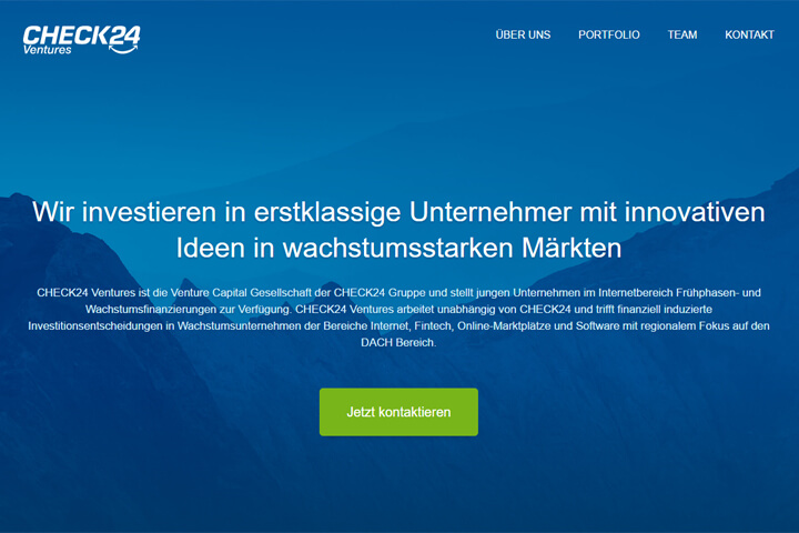 Check24 investiert mit Check24 Ventures nun in Start-ups