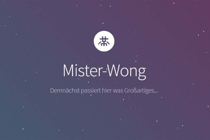 Mister Wong kommt zurück – schon wieder!