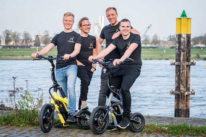 “Wir haben einen Mischling aus Fahrrad und Roller gebaut”