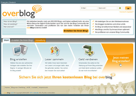 Overblog landet in Deutschland