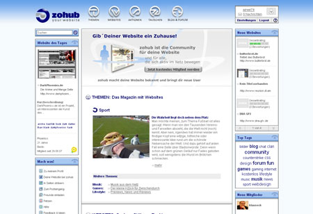 zohub präsentiert Websites