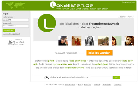 Lokalisten entgrünen ihre Website