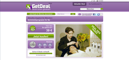 Neue Rabattdienste am Start: Nachzügler GetDeal erweitert das Groupon-Konzept