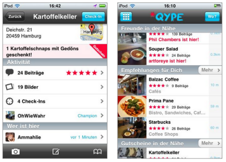 Qype checkt ein und begeistert die Szene – Personalisierte Empfehlungen als Killerapplikation