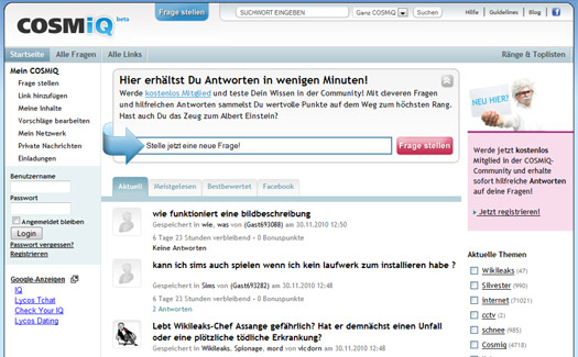 gutefrage.net übernimmt Mitbewerber COSMiQ – Burda stößt das ehemalige Lycos IQ wieder ab