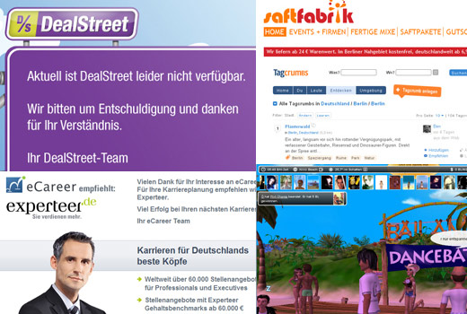 Offline! Start-ups, die 2010 vom Markt verschwunden sind