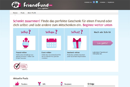 Und was schenkst DU? Friendfund organisiert Gruppen-Geschenkprozesse