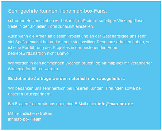 Offline! map-box druckt keine Landkarten mehr