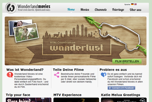 Foto hochladen und posten: Mit Wonderlandmovies kreieren Unternehmen personalisierbare Videos