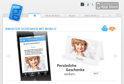 mobi-g macht das Schenken smart und mobil