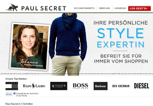 Paul Secret macht Männern Bekleidungs-Shopping leicht