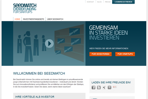 Seedmatch: Eine Million Euro von Privatinvestoren zusammengetragen