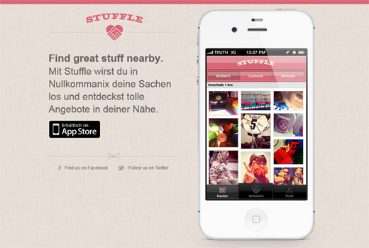 Stuffle.it: Sofakuscheliger Flohmarkt für das iPhone