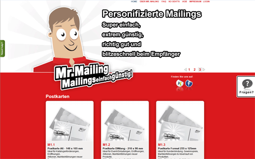Personalisierte Print-Mailings günstig ordern bei Mr. Mailing