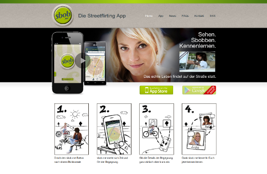 Die Streetflirting-App sbob.me lebt vom Kontakt auf der Straße