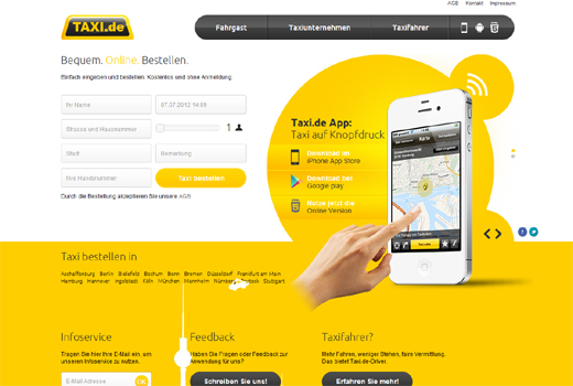 Taxi.de fordert myTaxi heraus – myTaxi startet Mobile Payment