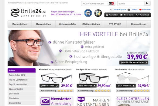 5 neue Deals: Brille24.de, miBaby, castaclip, KochAbo.at, Data Dealer