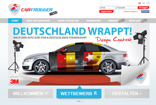 Mit Designs von Carfrogger sein Auto selbst gestalten