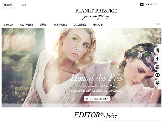 Planet Prestige verkauft Luxus-Kosmetik-Produkte