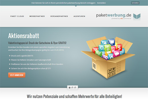 5 neue Deals: paketwerbung.de, markt.gruppe, Cliffhanger Games, Klash, Linio